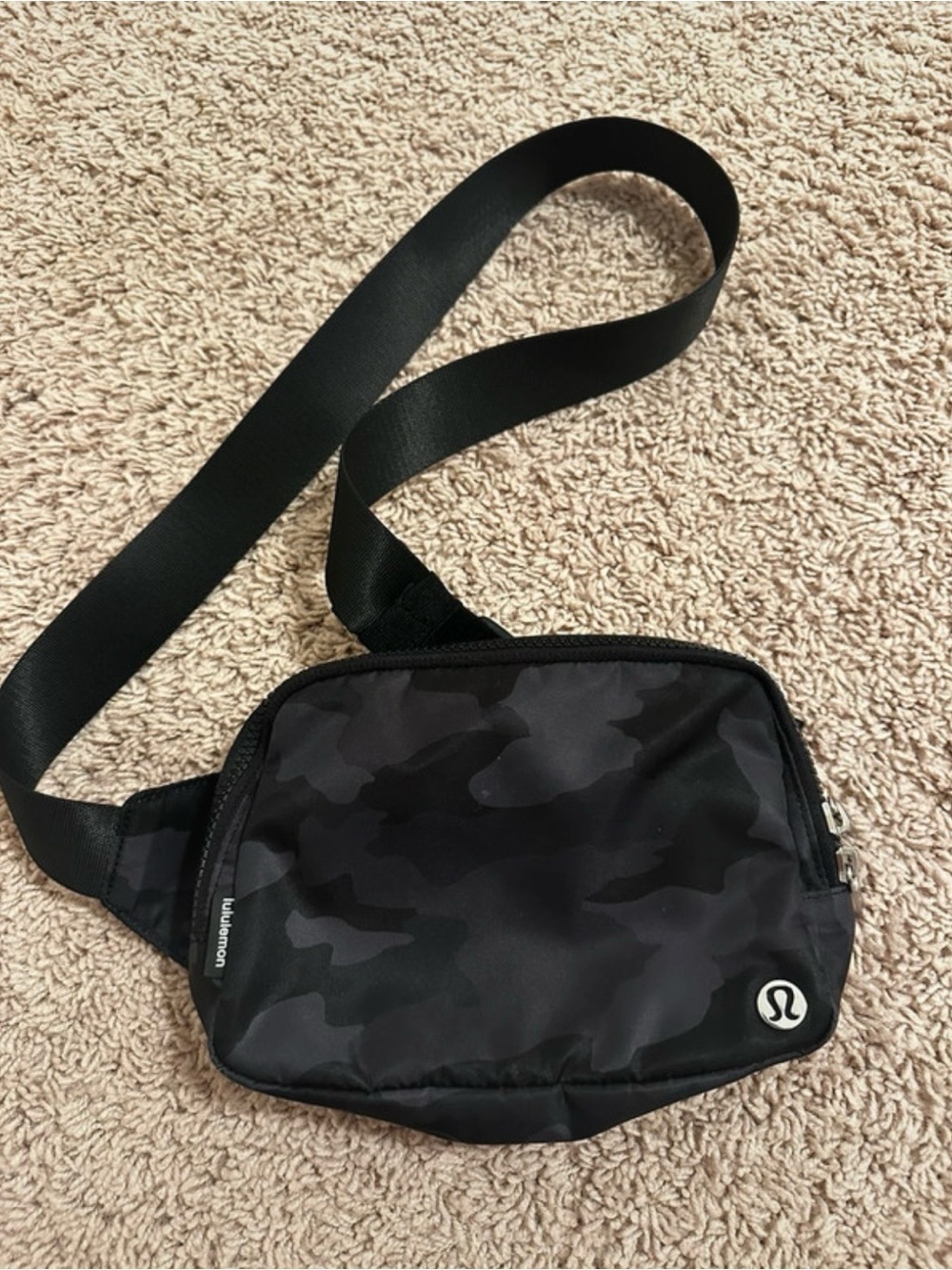 lululemon athletica Black Camo Belt Bag